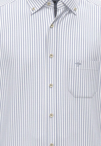 Hemden lange mouw blauw Fynch-Hatton