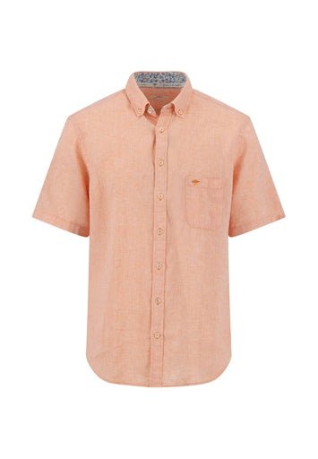 Hemden korte mouw oranje Fynch-Hatton