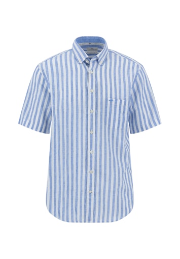 Hemden korte mouw blauw Fynch-Hatton