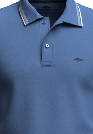 Polo's korte mouw blauw Fynch-Hatton
