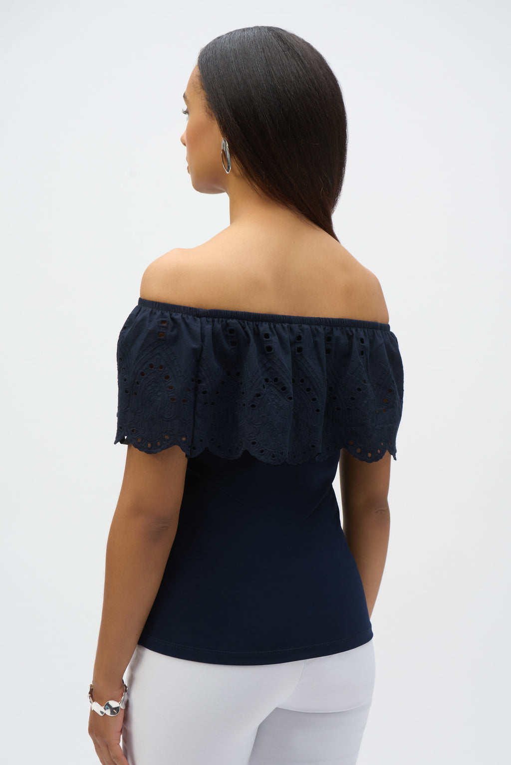 Blouses korte mouw navy Joseph Ribkoff