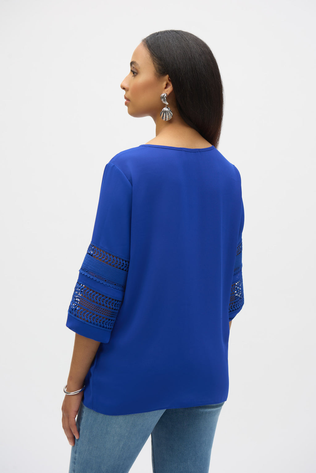 Blouses lange mouw blauw Joseph Ribkoff