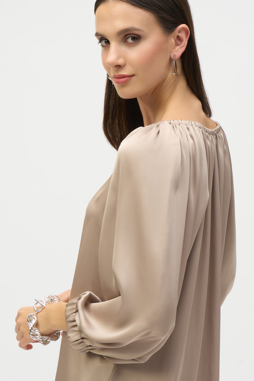 Blouses lange mouw beige Joseph Ribkoff