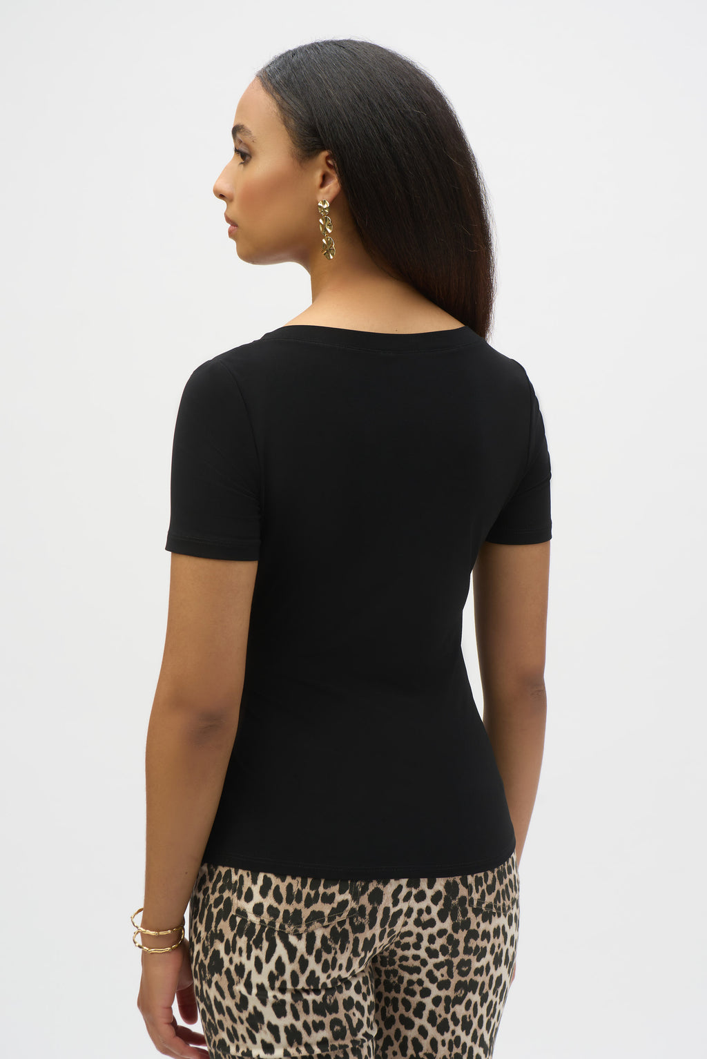 T-shirts korte mouw zwart Joseph Ribkoff