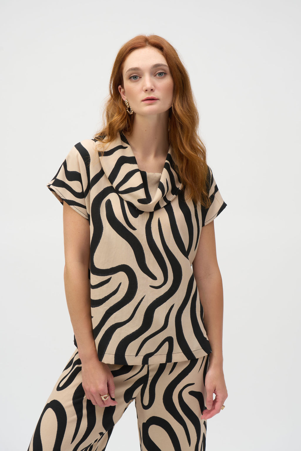 Blouses korte mouw beige Joseph Ribkoff
