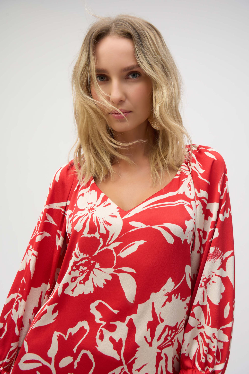 Blouses lange mouw rood Joseph Ribkoff