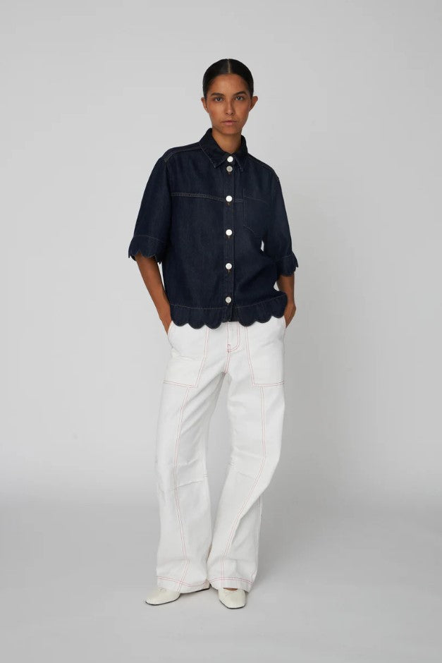 Blouses lange mouw blauw STELLA NOVA