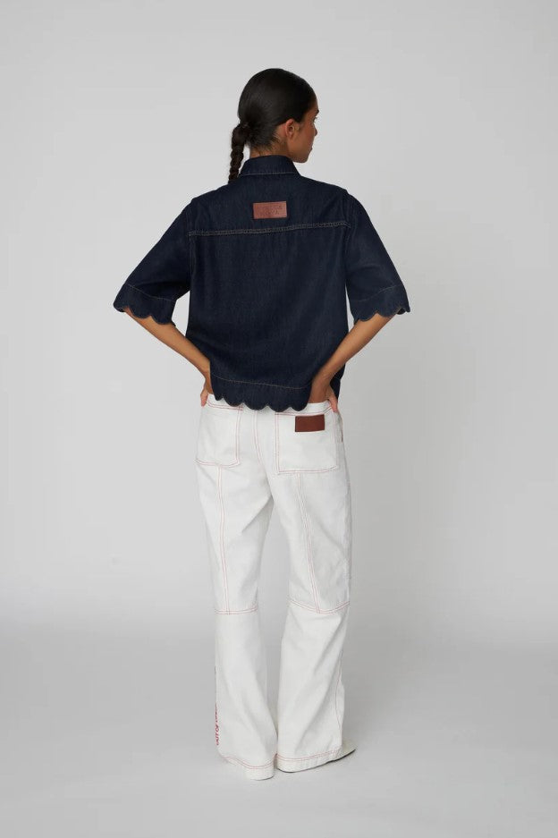 Blouses lange mouw blauw STELLA NOVA