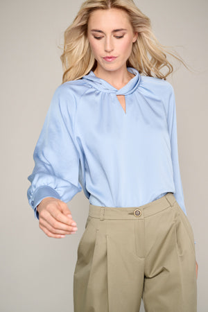 Blouses lange mouw blauw Marie Méro