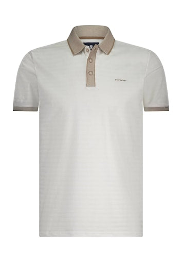 Polo's korte mouw beige State of Art