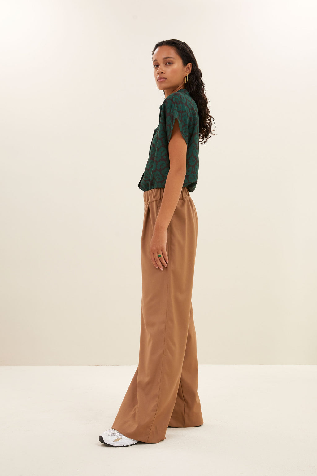 Blouses korte mouw groen by-bar