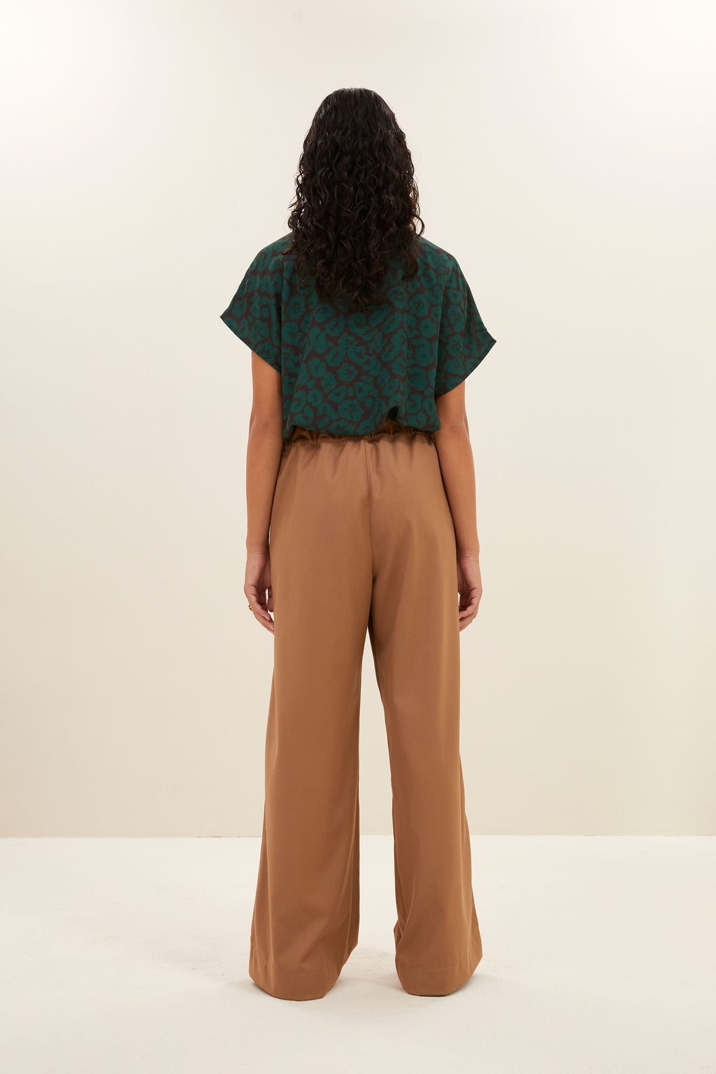 Blouses korte mouw groen by-bar