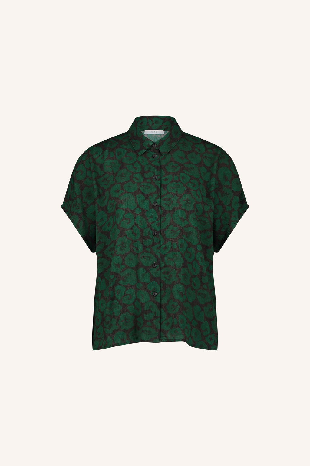 Blouses korte mouw groen by-bar