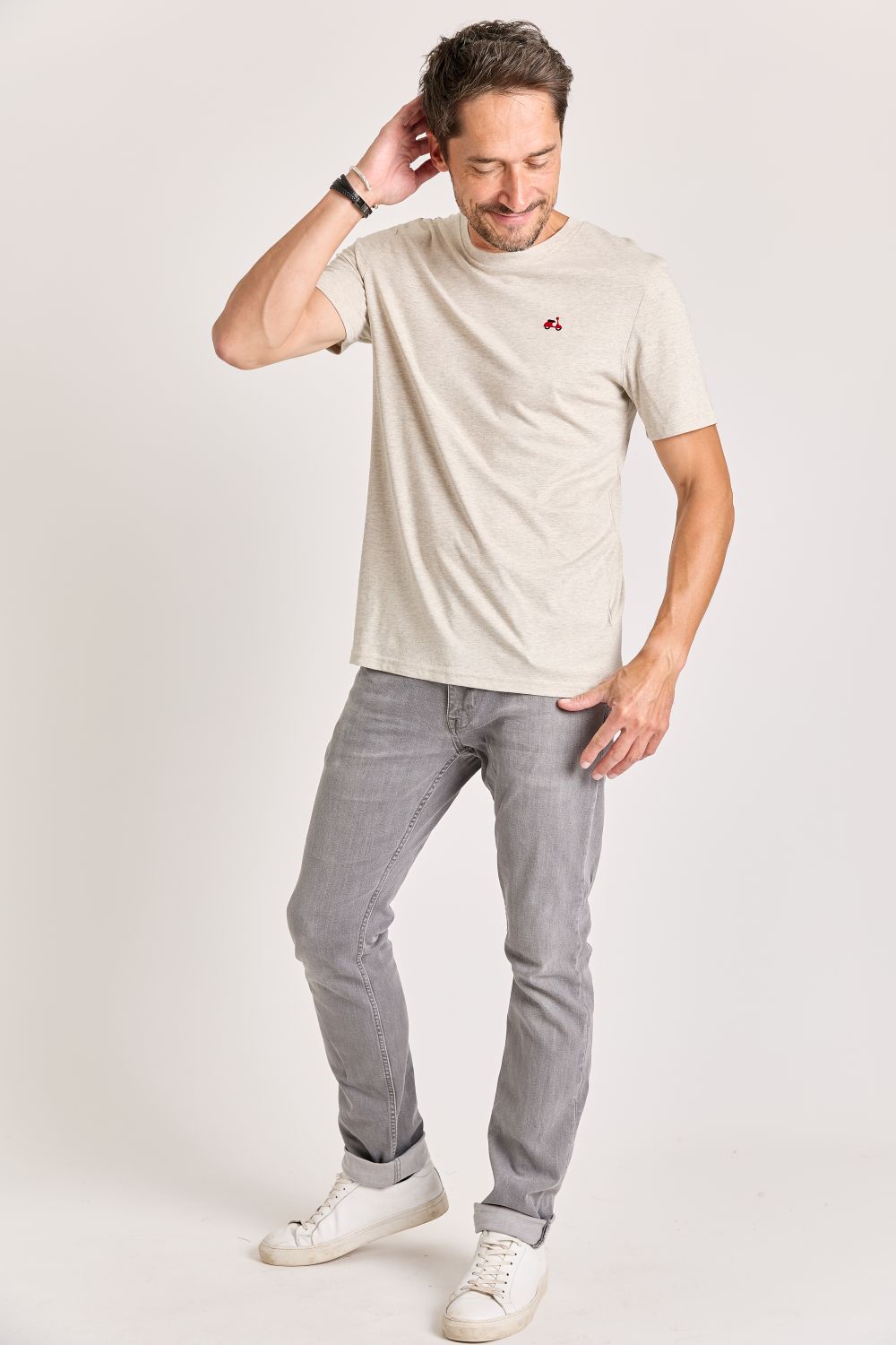 T-shirts korte mouw grijs STRØM