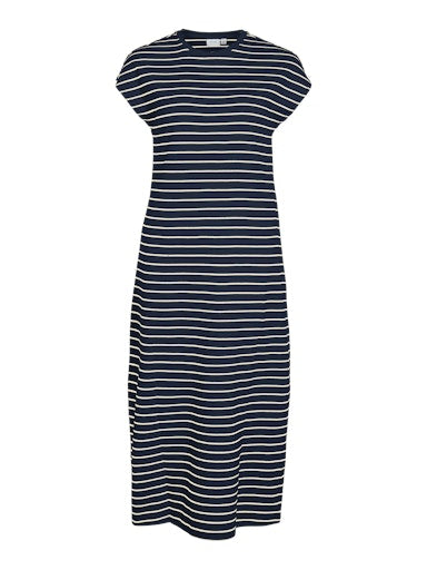 Jurken korte mouw navy VILA