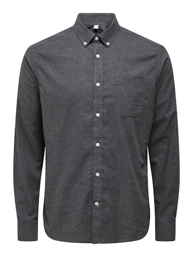 Hemden lange mouw zwart ONLY&SONS