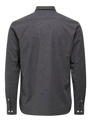 Hemden lange mouw zwart ONLY&SONS
