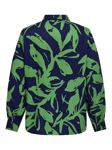 Blouses lange mouw blauw ONLY Carmakoma