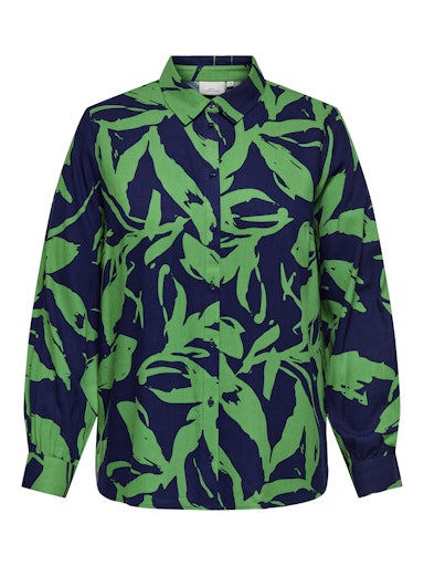 Blouses lange mouw blauw ONLY Carmakoma