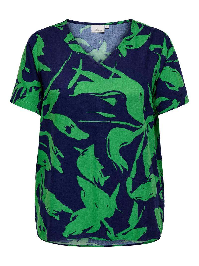 Blouses korte mouw multicolor ONLY Carmakoma