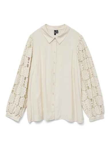 Blouses lange mouw beige VERO MODA Curve
