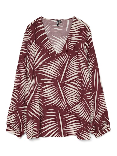 T-shirts lange mouw rood VERO MODA Curve