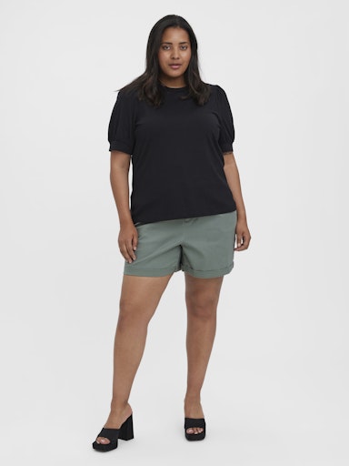 T-shirts korte mouw zwart VERO MODA Curve