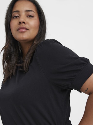 T-shirts korte mouw zwart VERO MODA Curve
