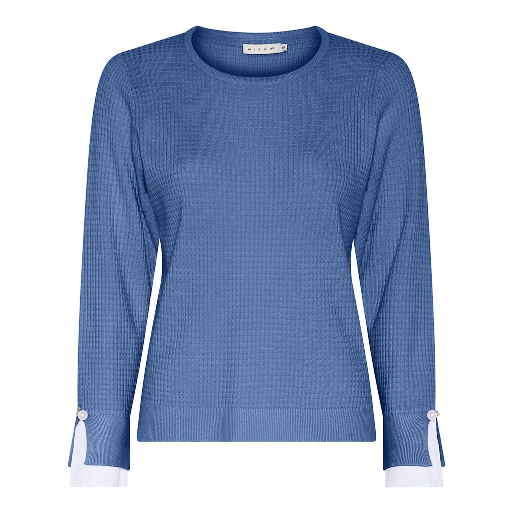 Pulls blauw Micha