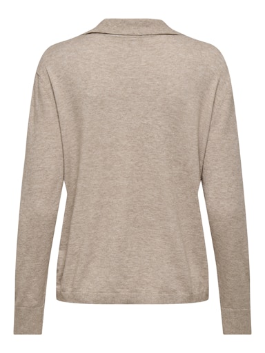 Polo's lange mouw grijs ONLY