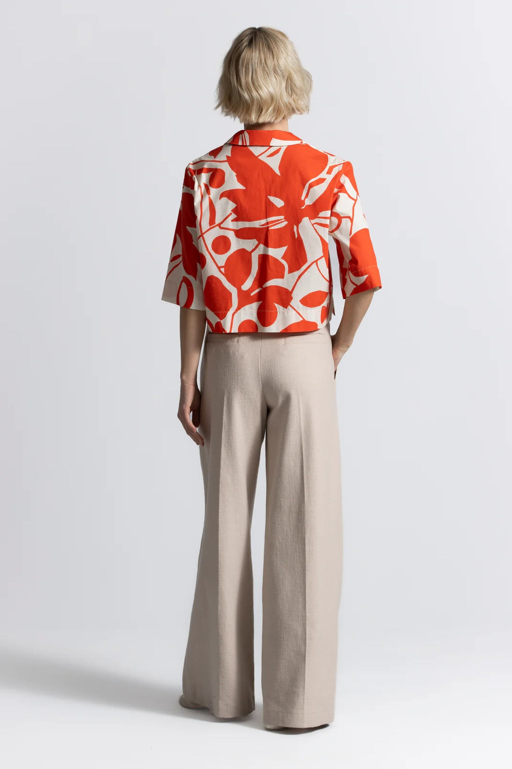 Blouses korte mouw rood Gigue