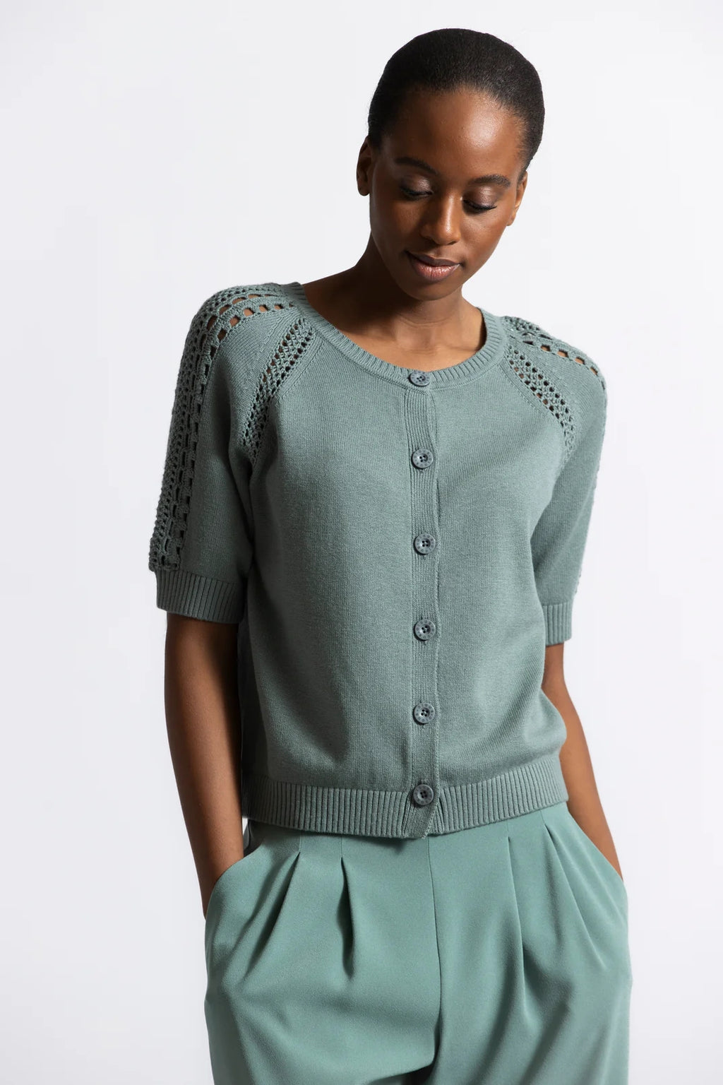 Cardigans groen Gigue