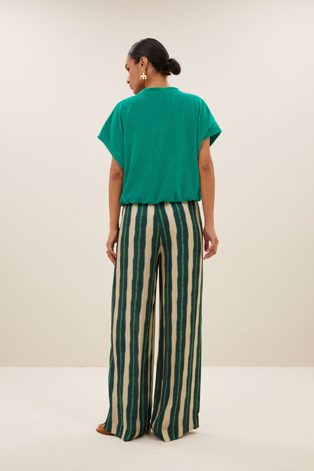 T-shirts korte mouw groen by-bar