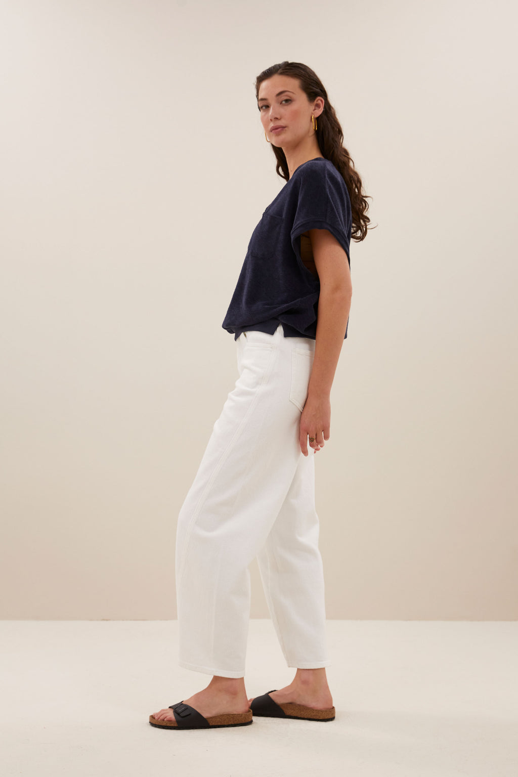 T-shirts korte mouw navy by-bar