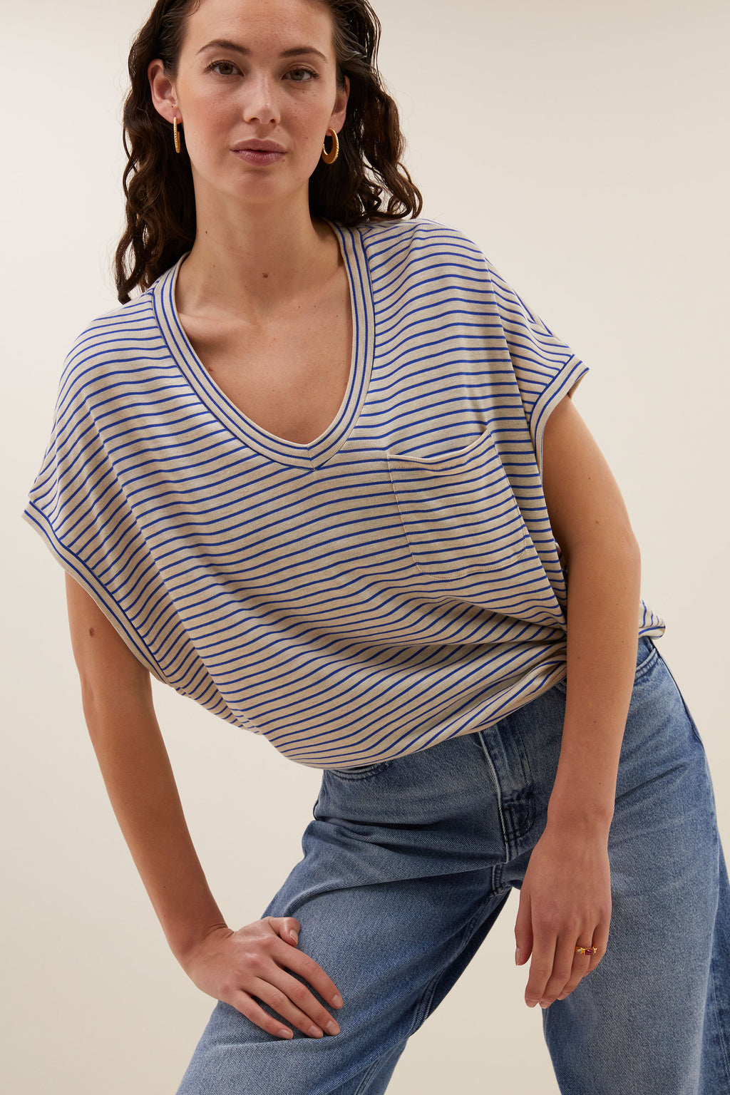T-shirts korte mouw blauw by-bar