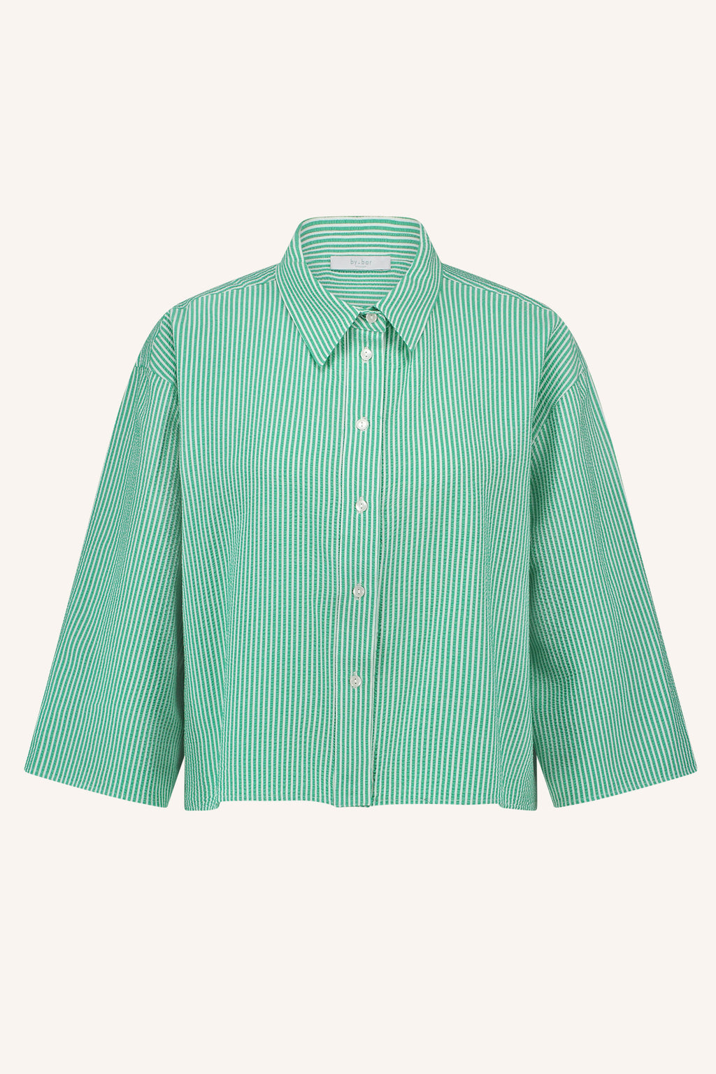 Blouses korte mouw groen by-bar