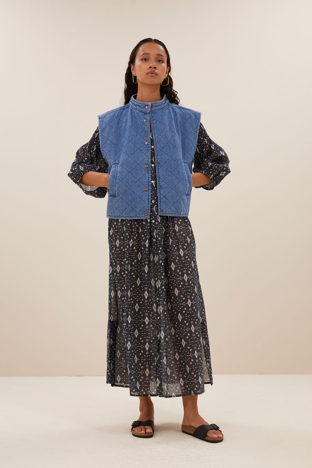 Bodywarmers blauw by-bar