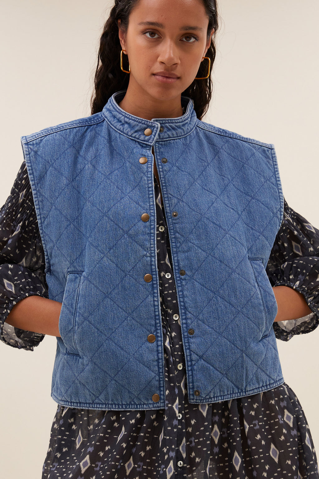Bodywarmers blauw by-bar