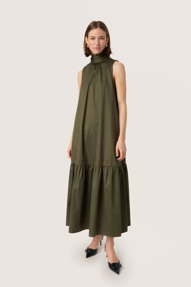 Jurken zonder mouw groen Soaked In Luxury