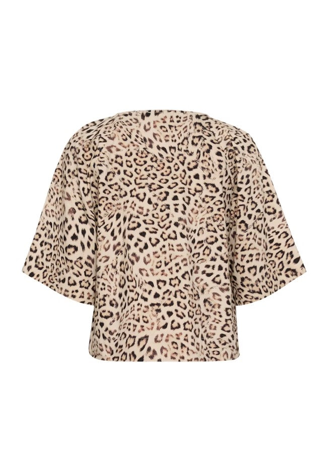 Blouses korte mouw beige Soaked In Luxury