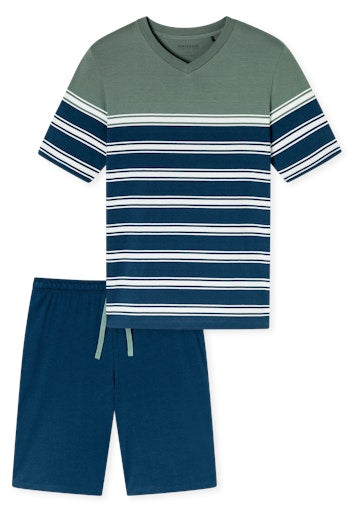 Pyjama's groen SCHIESSER