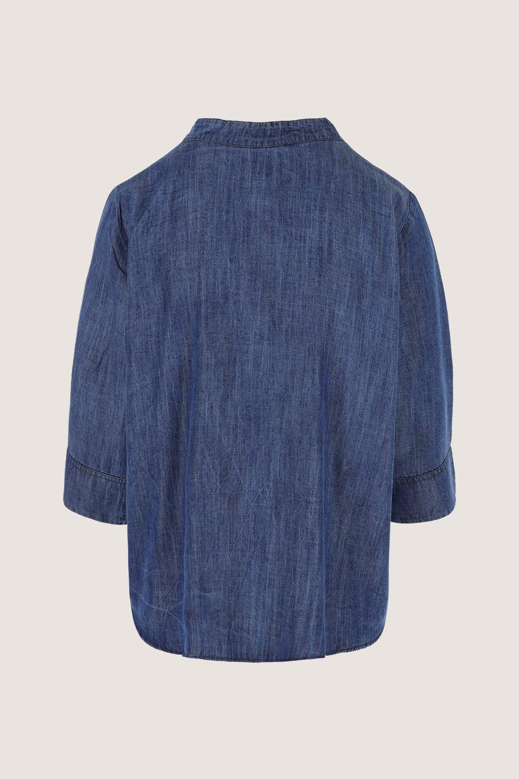 Blouses lange mouw blauw Améline