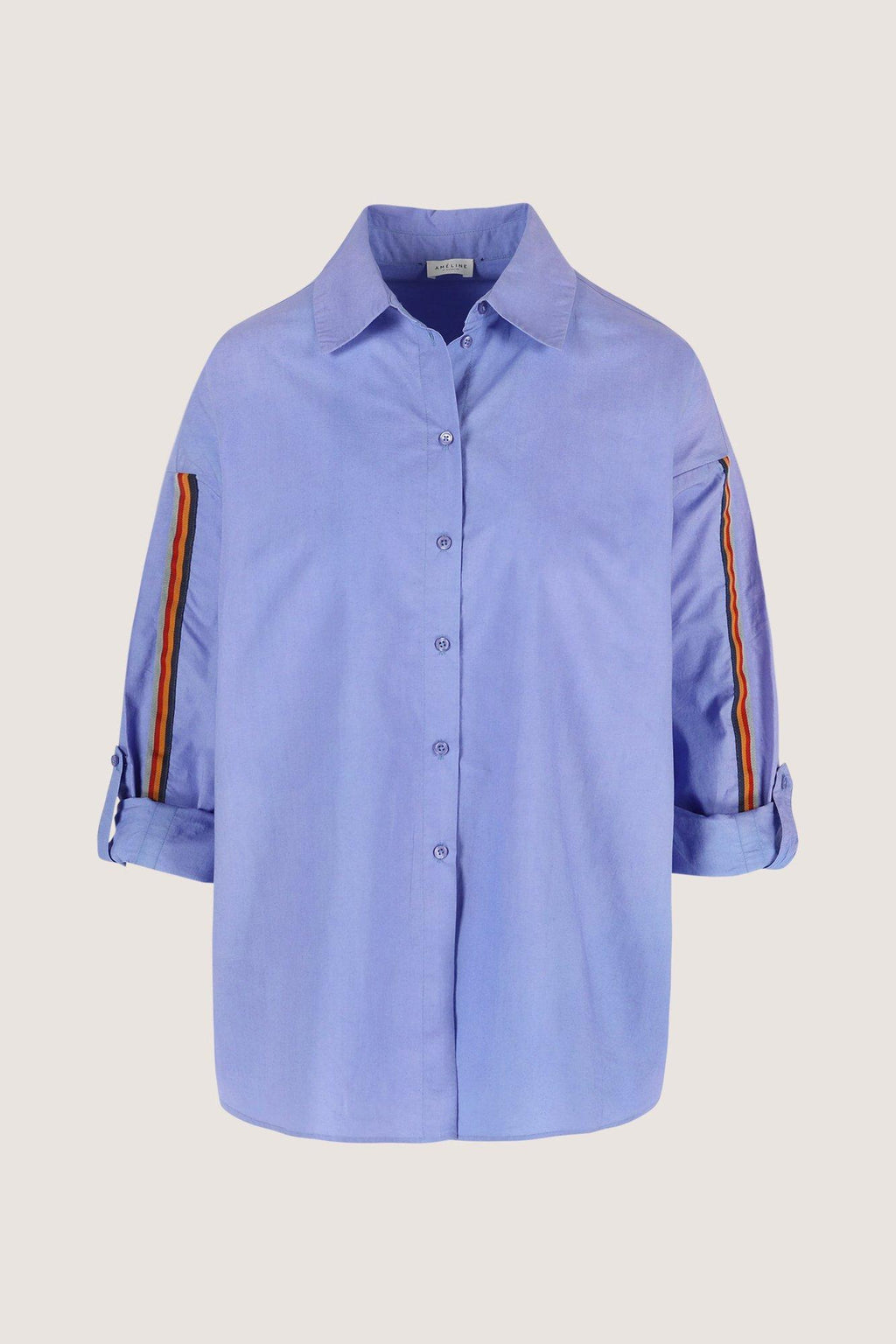 Blouses lange mouw blauw Améline