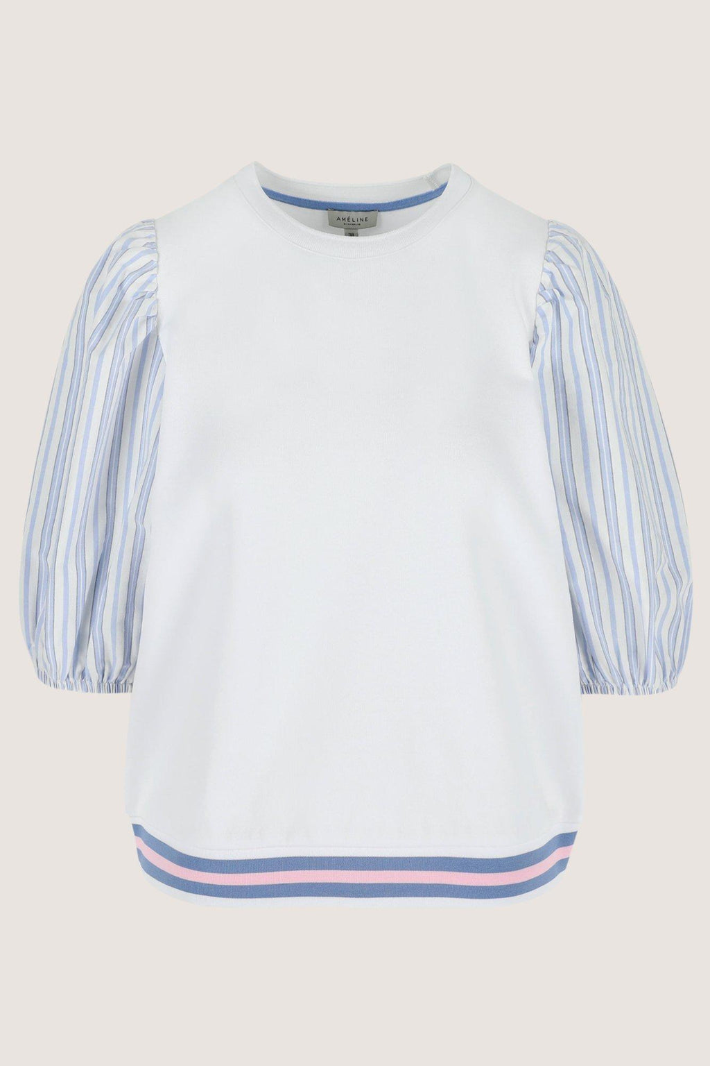 T-shirts lange mouw wit Améline