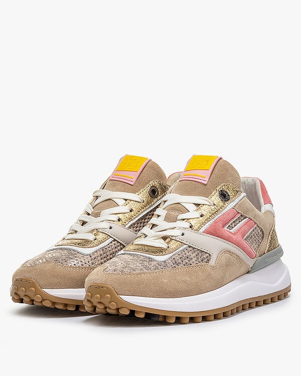 Sneakers goud Floris Van Bommel