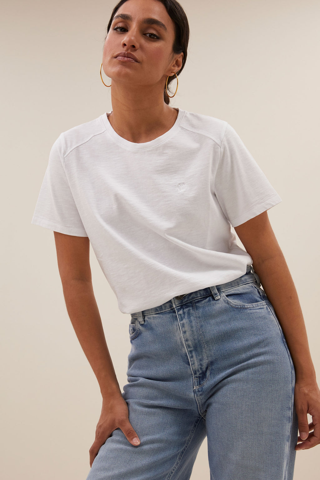 T-shirts korte mouw wit by-bar