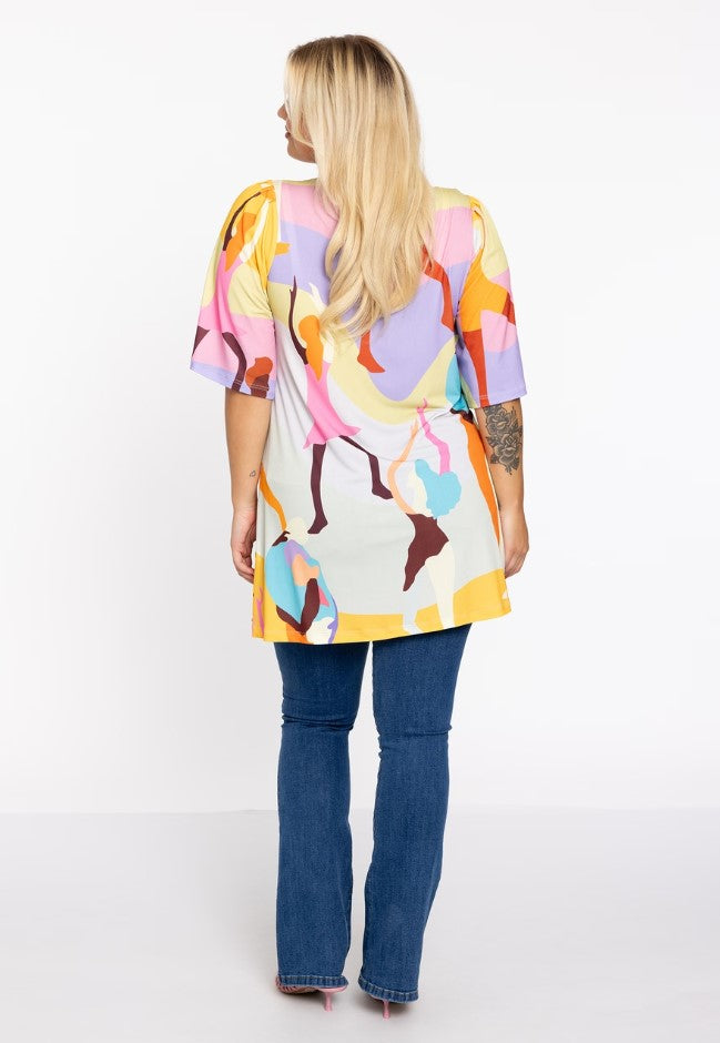Blouses korte mouw multicolor Yoek