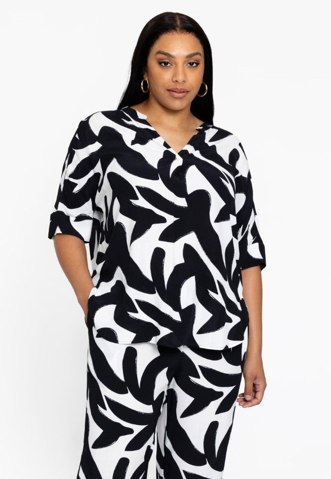 Blouses korte mouw multicolor Yoek