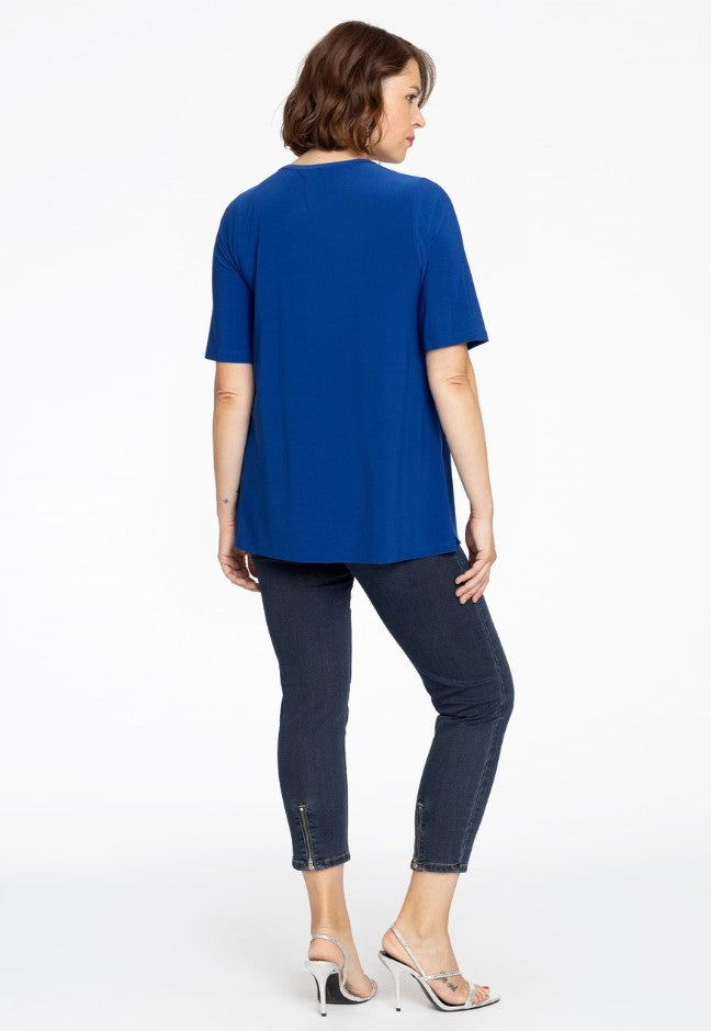 T-shirts korte mouw blauw Yoek