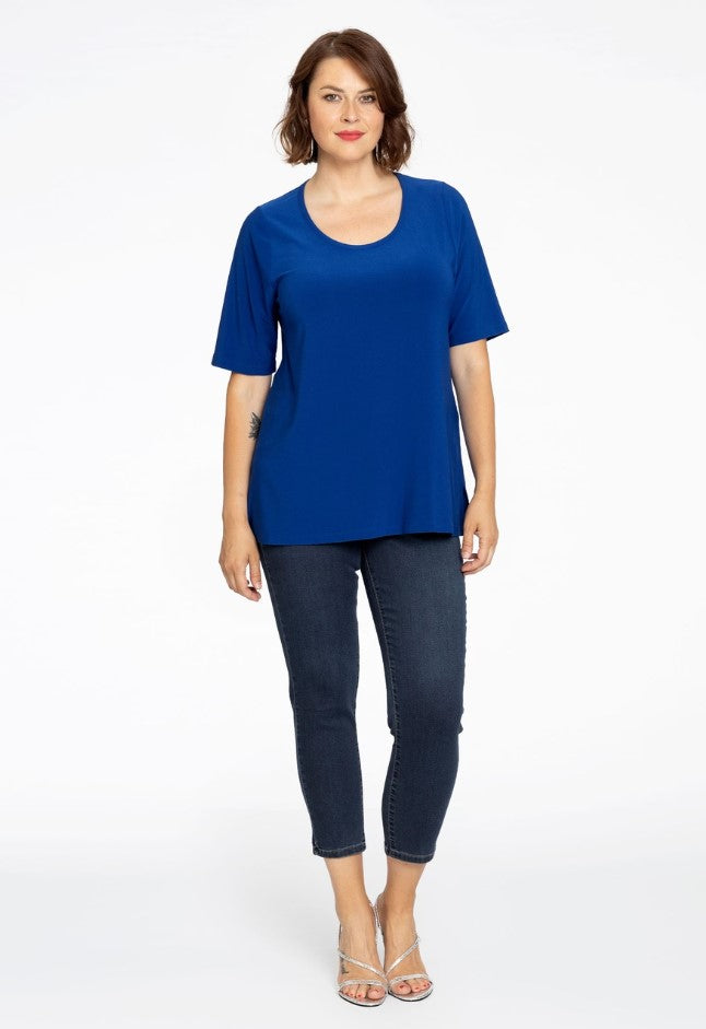 T-shirts korte mouw blauw Yoek